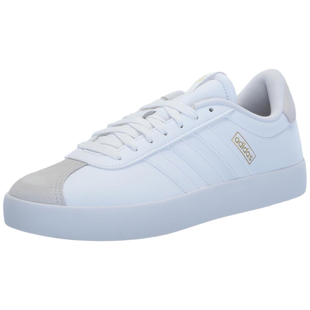 Adidas Womens VL Court 3 Sneaker White Grey Size 8 Skateboard Shoes New